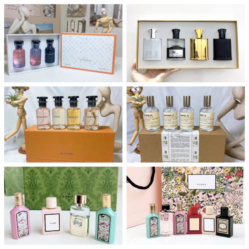 Promotion designer Perfume box Fragrance set Cologne for women men 30ml 7.4ml 4pcs 5pcs 6pcs suit Parfum Spray Gift good Smell Long time kit lasting Body Spray