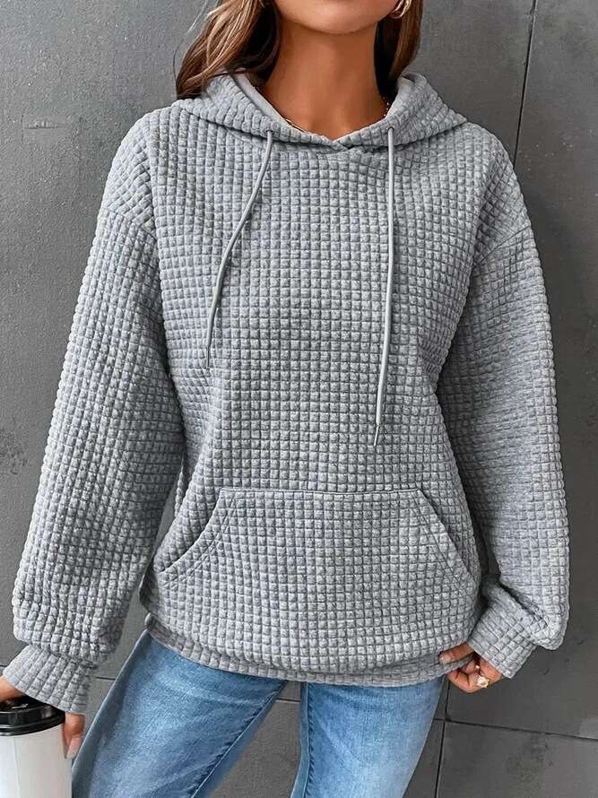 2024 Autumn and Winter Women's New Small Style Round Neck Long Sleeve Sweater Solid Color Top for Women