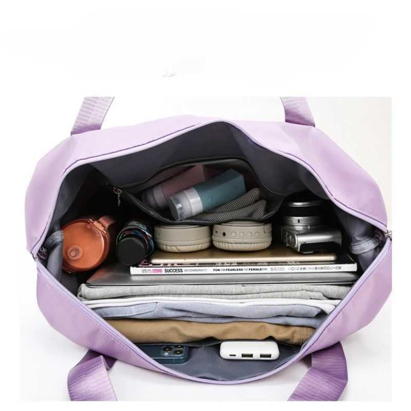 Large capacity travel bag luggage organizer handbag portable gym yoga bag mens sports swimming weekend bag W240906