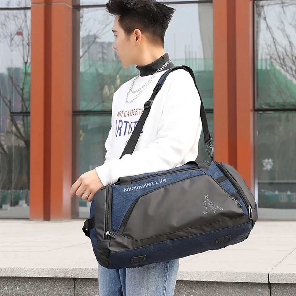 Fitness Bag Waterproof Fitness Bag Mens Outdoor Fitness Portable Fitness Bag Ultra Light Multi functional Yoga Sports Travel Backpack W240906