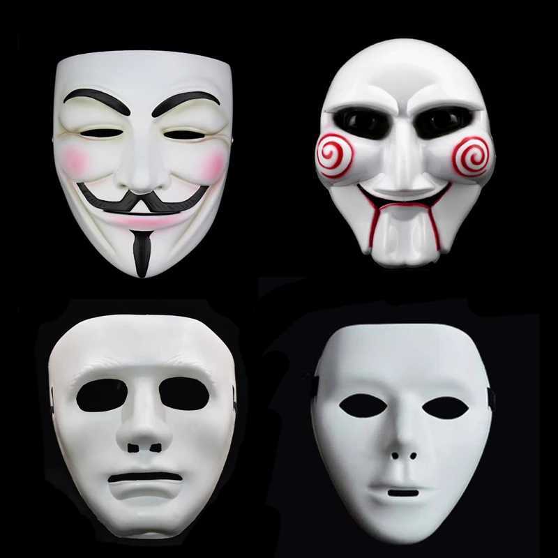 Party Anonymous Masks Halloween Movie Theme Face Masks For Adult Cosplay Film Costume Props Mask Horror Mask Gift For KidsXJ240905