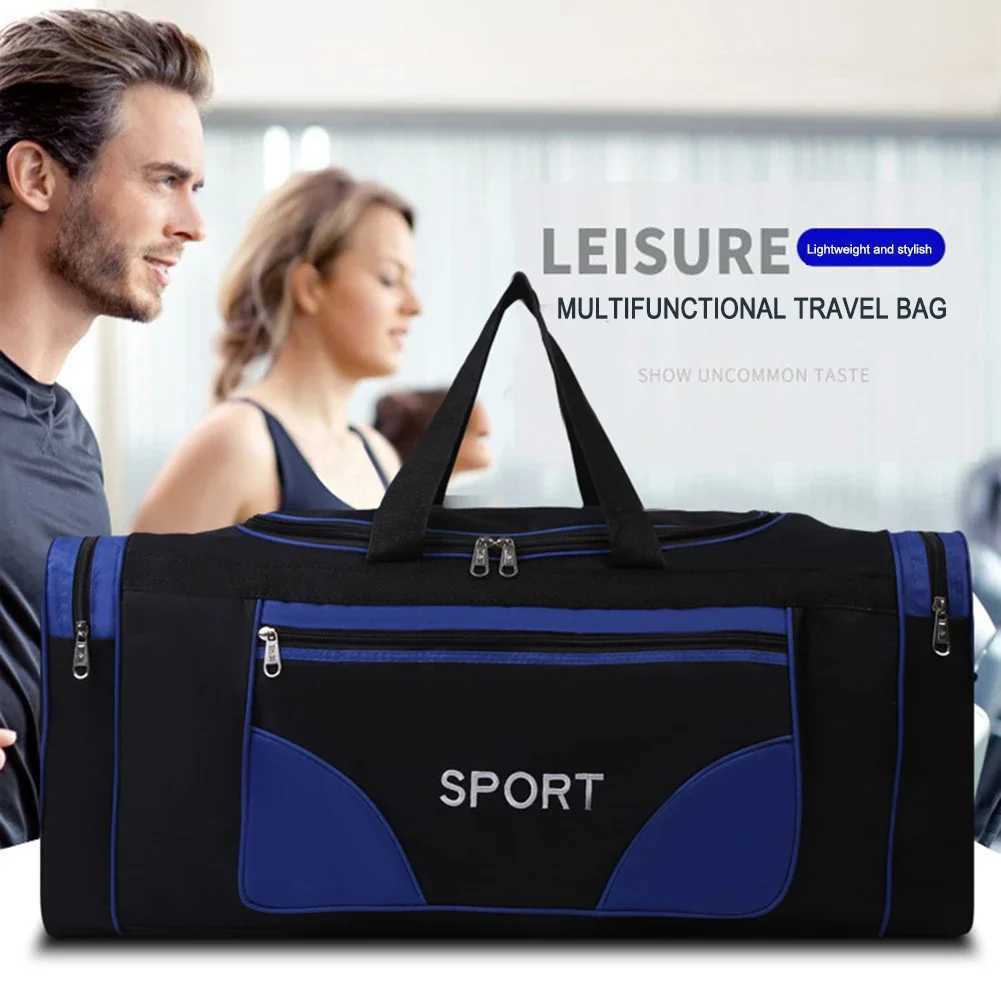 Oxford Fitness Bag Large Capacity Yoga Sports Backpack Waterproof Multi functional Adjustable Shoulder Strap Outdoor Football W240906