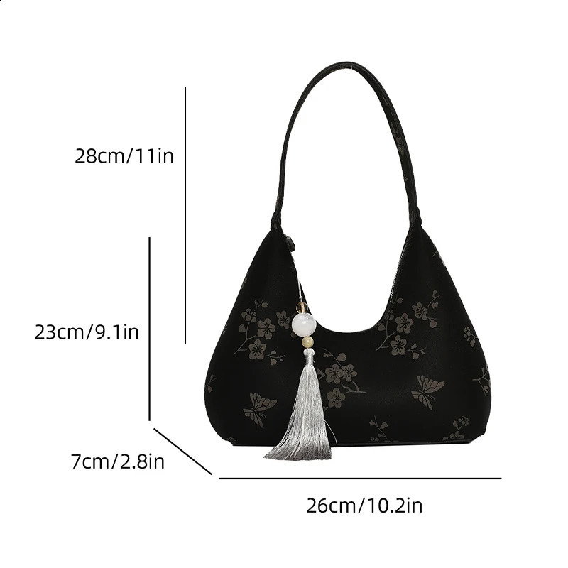 Soft fabric black mysterious dignified atmosphere suitable for a variety of female friends and gorgeous bags 240906