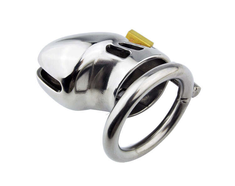 Prison bird genuine male chastity belt stainless steel metal chastity chicken cage adult product A077