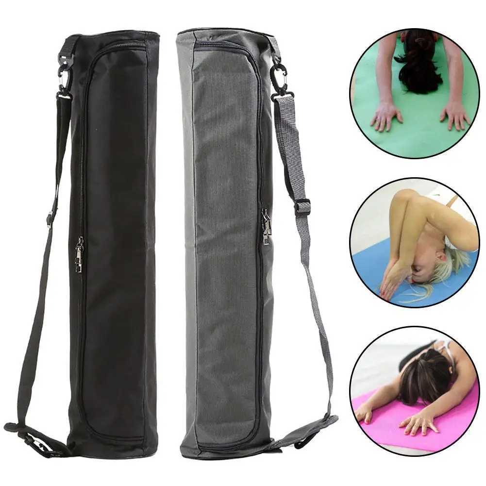 1 portable multifunctional yoga bag canvas yoga mat handbag fitness backpack W240906