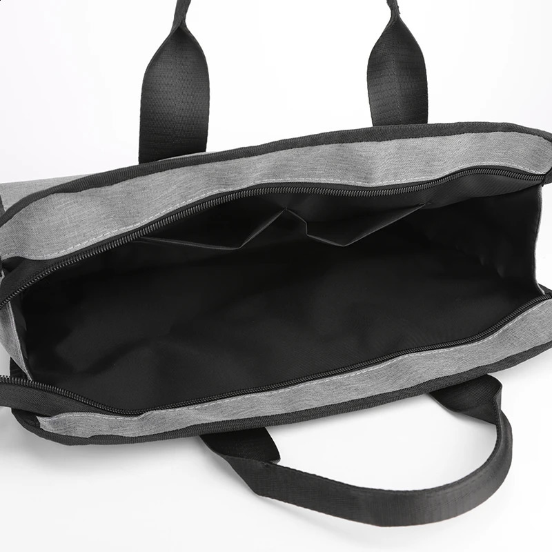 Laptop bag business personnel storage file large capacity zipper waterproof conference customized briefcase 240906