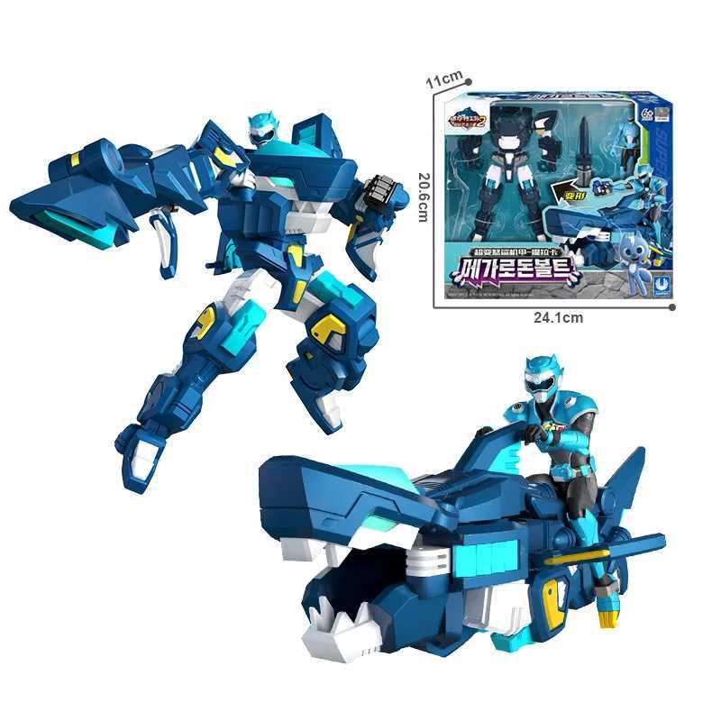 Mini Force 2 Super Dinosaur Power Conversion Robot Toy Action Picture Mini Force X Simulated Animal Transformation Dinosaur Toy W240905