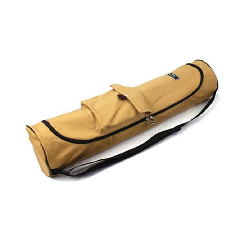 Canvas fitness bag yoga backpack portable yoga mat bag long yoga bag Pilates mat box exercise carrier W240906