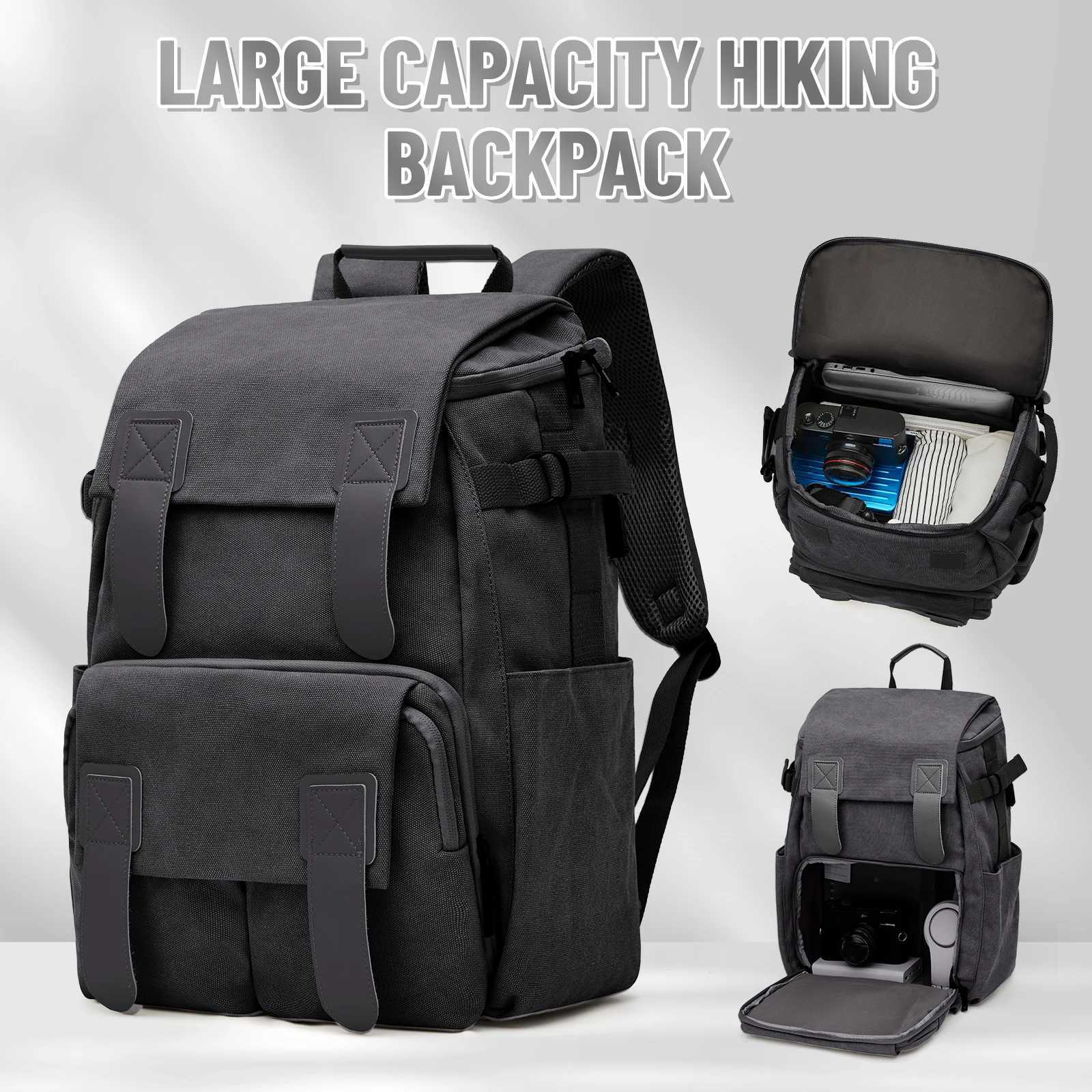 Camera Bag for Men Travel Backpack College Waterproof Laptop Women Fashion Business Work Casual Hiking 240906