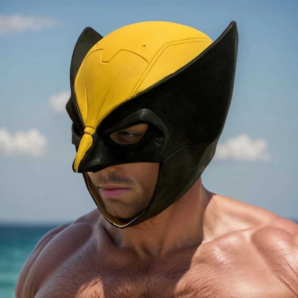 t James Howlett Face Mask Movie Cosplay Halloween Costume Props for Adults High Quality 2023 Wolverine Mask helmeXJ240905