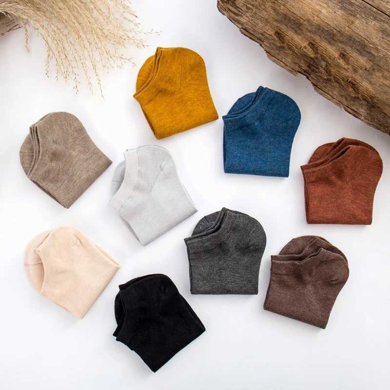 5 pairs/batch of high-quality newly arrived brand mens socks 100% bamboo fiber mens summer socks deodorant ankle socks W240905