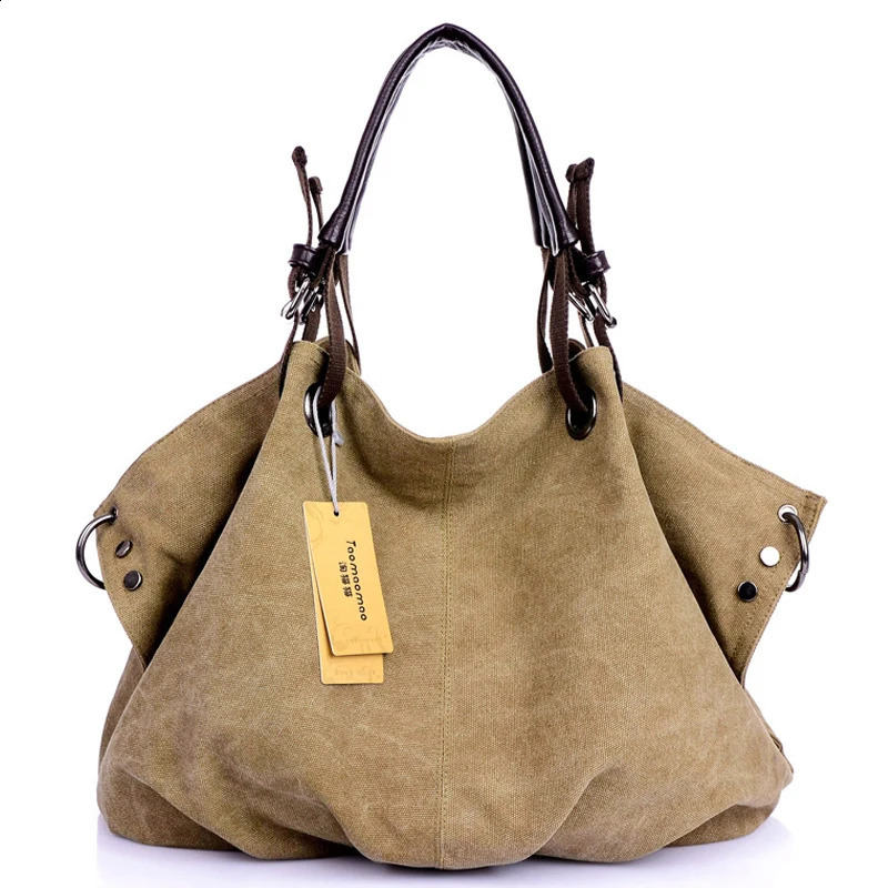 Womens canvas messenger bag handbag womens 240906