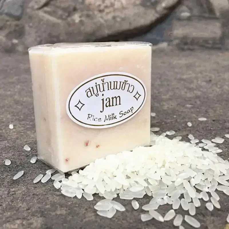 Thailand JAM RICE Milk Soap WholesALE Handmade Goat Milk Soap RICE Soap for face M240906