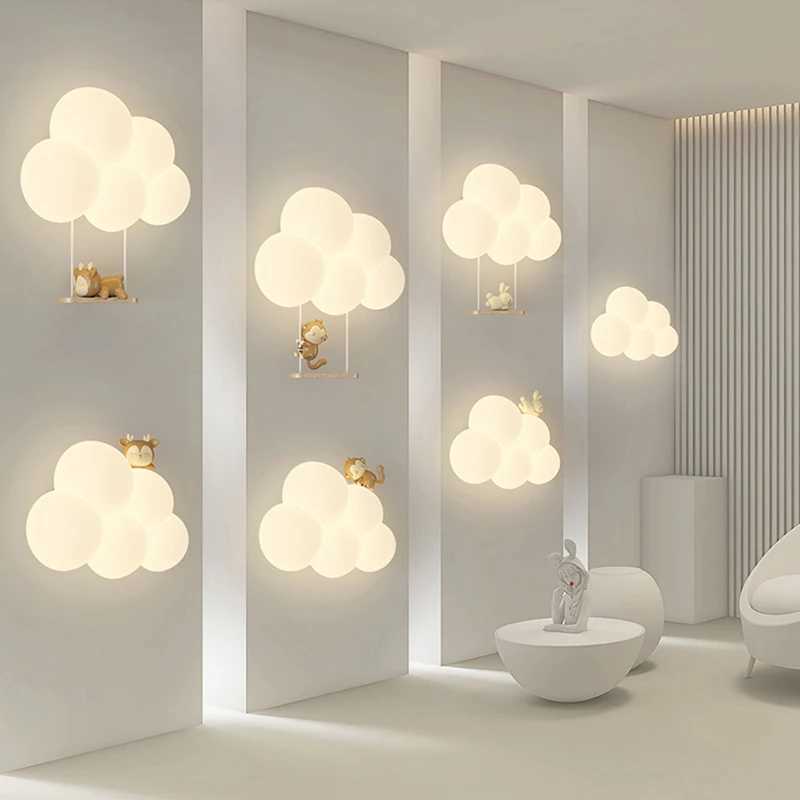 Monkey Light Cartoon Animal Wall Light Baiyun View Nursery Room Night Light Childrens Bedroom Light Eye Protection W240816