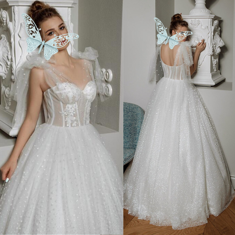 Arabic Dubai Ball Gown Wedding Dress Princess Pearls Beads Wedding Dresses Sheer Tulle Jewel Neck Lace Appliques Puffy Wedding Gown 04