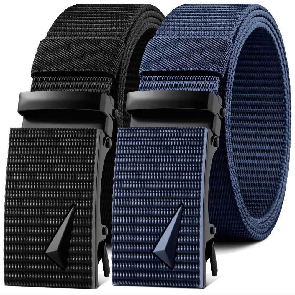 Hot selling mens nylon breathable belt mens denim design belt outdoor tactical belt military famous brand belt womens belt W240905