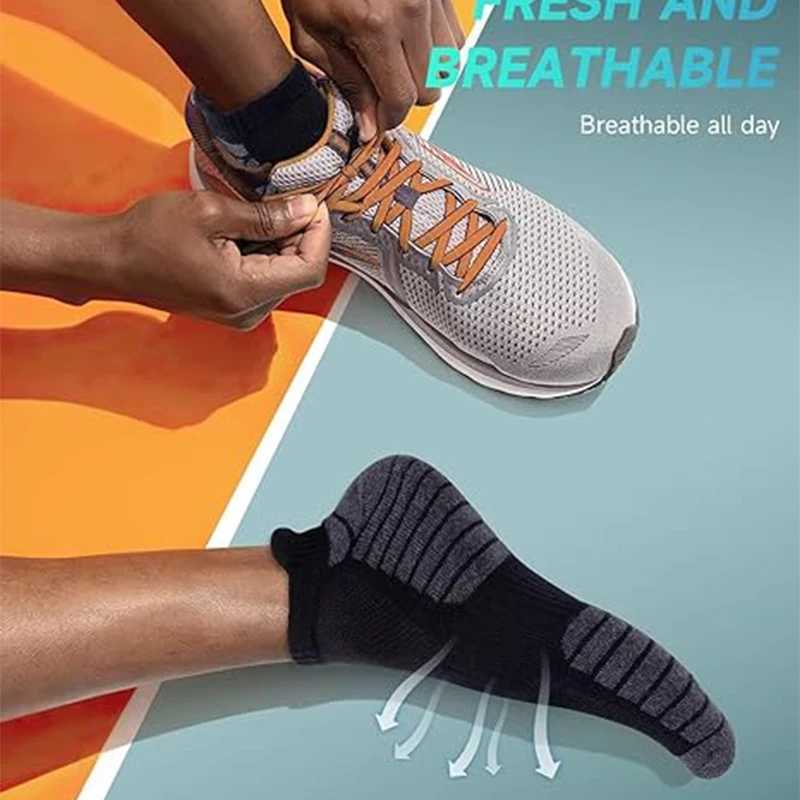 3 Pairs Professional Running Sports Fitness Ankle Socks Mens Towel Socks Outdoor Sports Short Socks Men And Women Socks GIFRS W250217