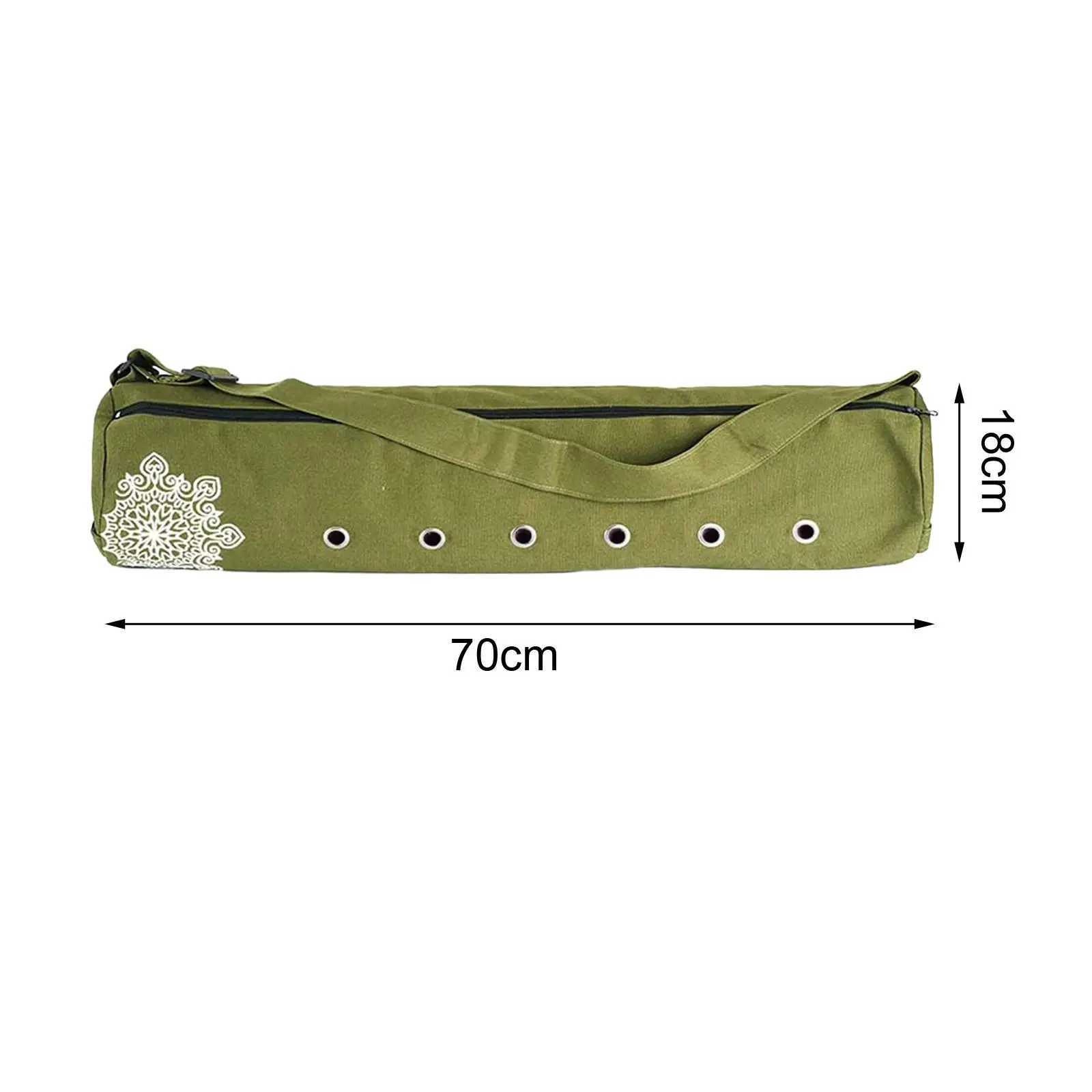 Yoga mat breathable bag with adjustable shoulder strap fat free pad holder wear-resistant fully zippered fitness bag W240906