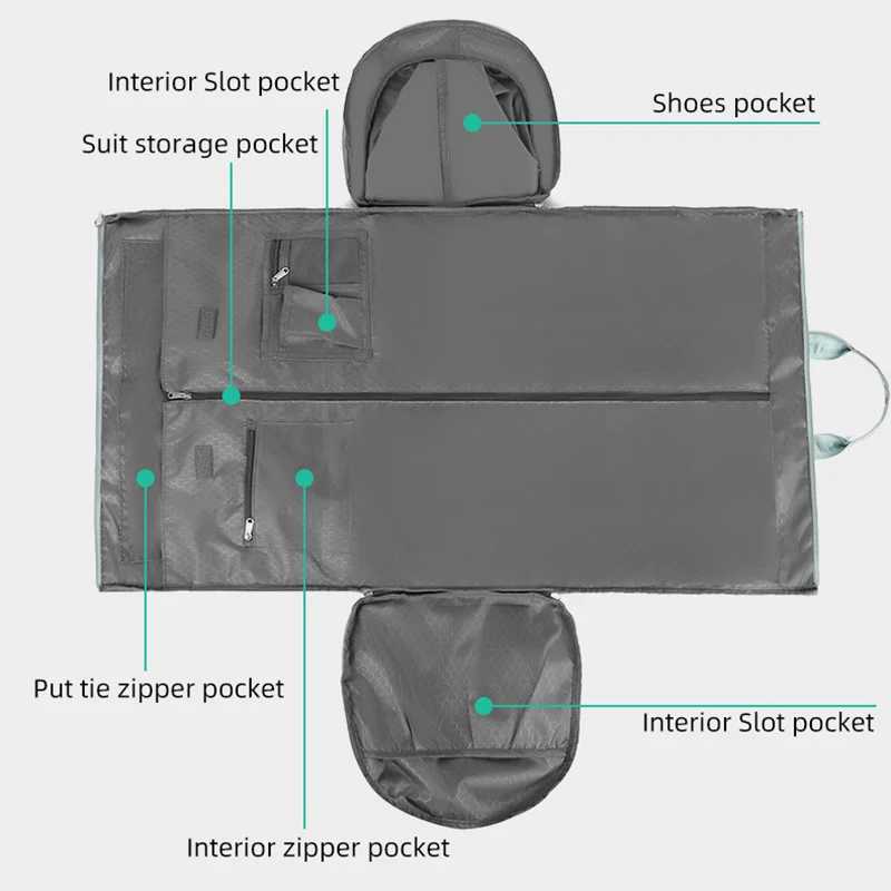 Foldable fitness shoulder bag set Western style clothing storage bag waterproof training yoga womens cross bag W240906