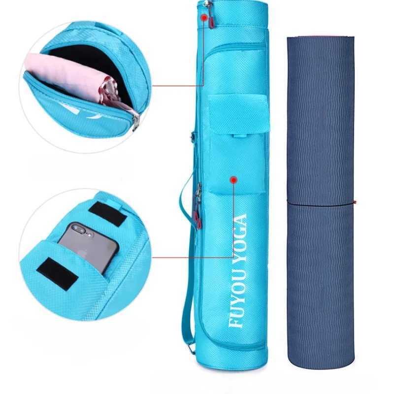 Multi functional large capacity yoga mat storage bag womens lightweight nylon cloth bag sports and fitness yoga bag W240906