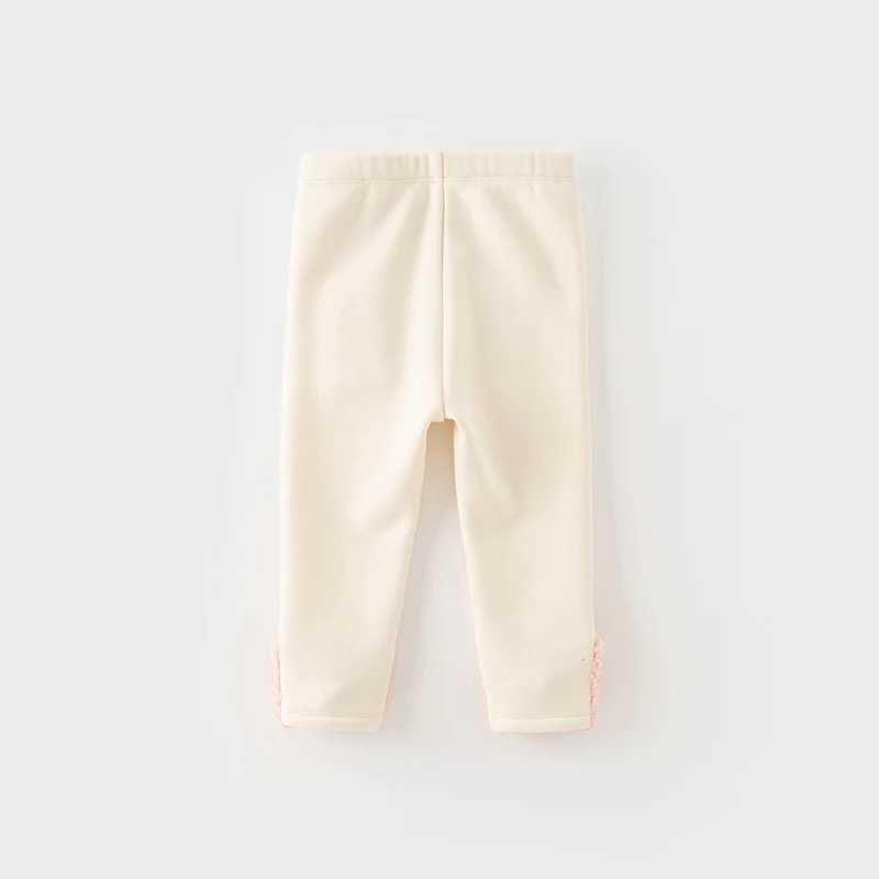 Dave Bella Girls Leggings Winter Thick Warm Plus Cute Children Kids Baby Soft Bottom Part Pants DB4237618 Y240906