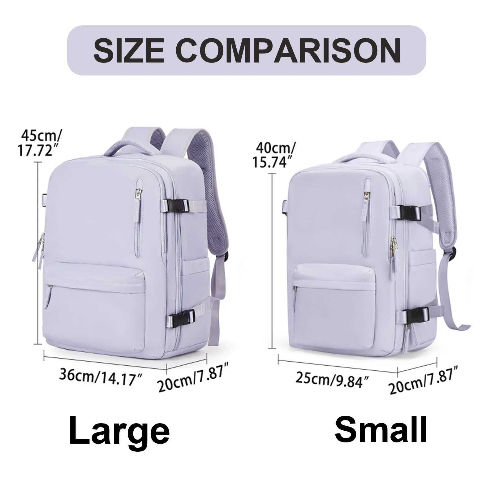 Women s Cabin Travel Backpack Laptop Bag Large Capacity Easyjet Carry Ons 45x36x20 Ryanair 40x20x25 Water Resistant 240906
