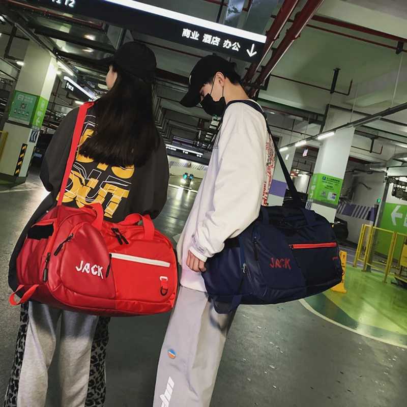 Gym fitness bag womens travel handbag luggage shoes pocket luggage bag weekend yoga bag mens shoulder cross exercise outdoor bag W240906