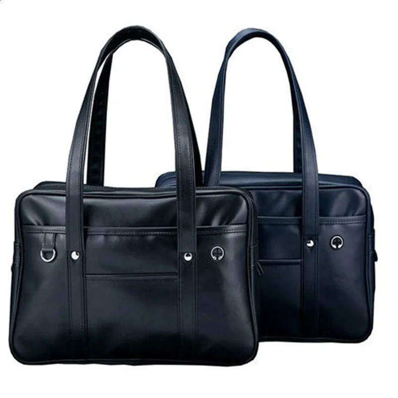 Japanese teenage high school student shoulder bag handbag JK uniform waterproof briefcase PU commuting 240906