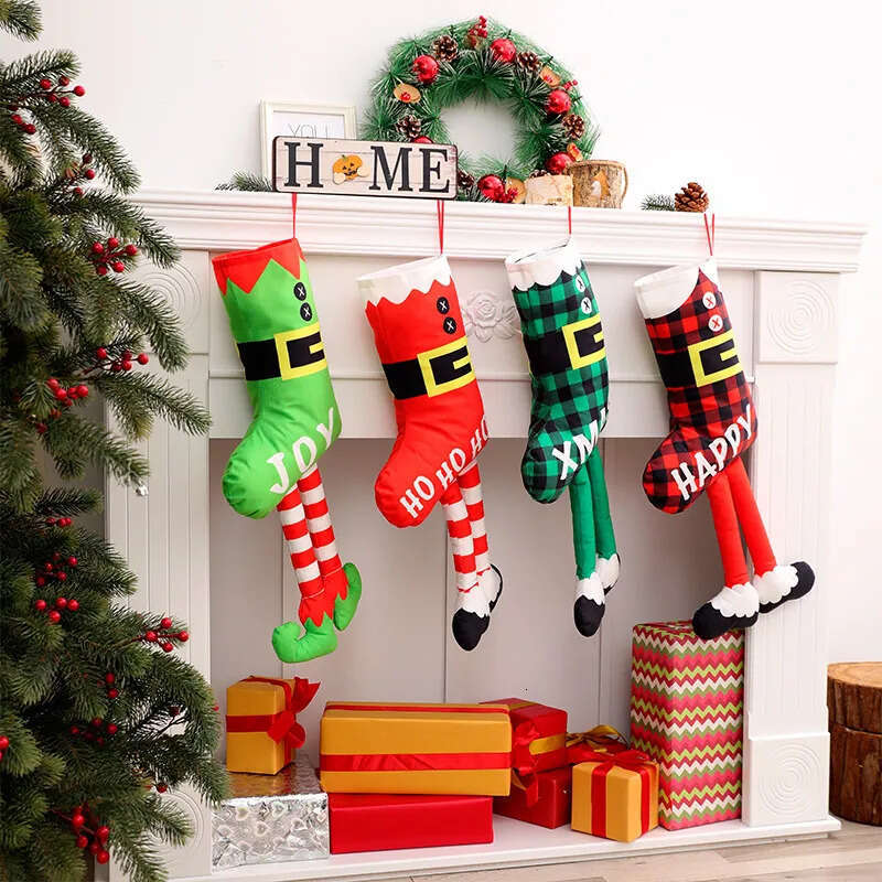 New Christmas Soc X Decorations CM Scene Layout Props Children S Gift Bag Pendants