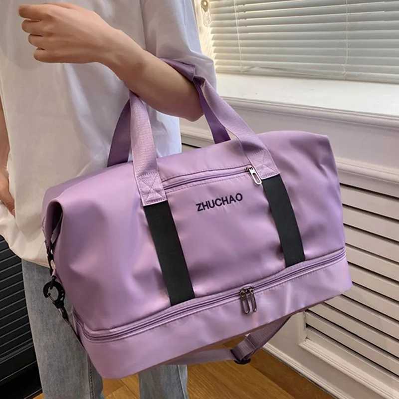 Fitness tote bag with dry wet separation exercise yoga bag short distance portable travel large capacity single shoulder luggage bag W240906