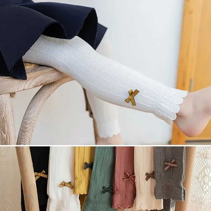 Spring Autumn Baby Pants Newborn Girls Leggings Striped Cotton Princess Pants Kids Children School Uniform Leggings Tights Y240906