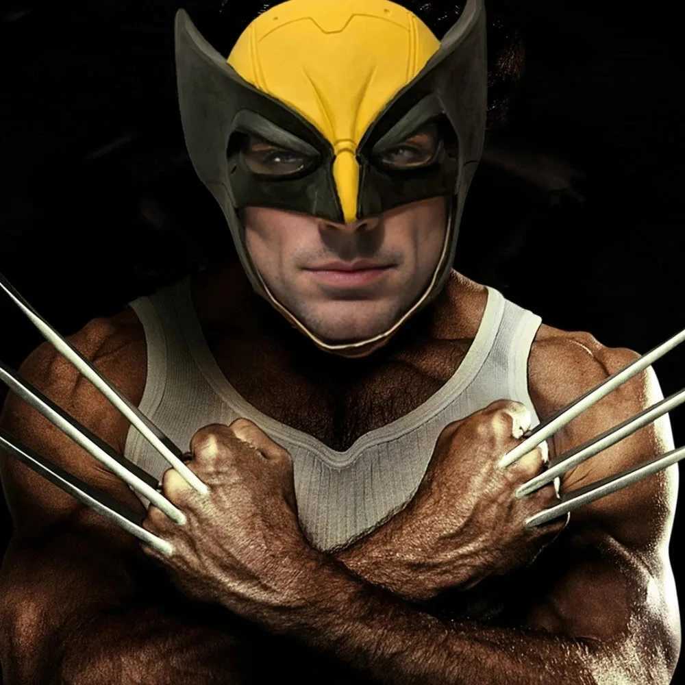 t James Howlett Face Mask Movie Cosplay Halloween Costume Props for Adults High Quality 2023 Wolverine Mask helmeXJ240905