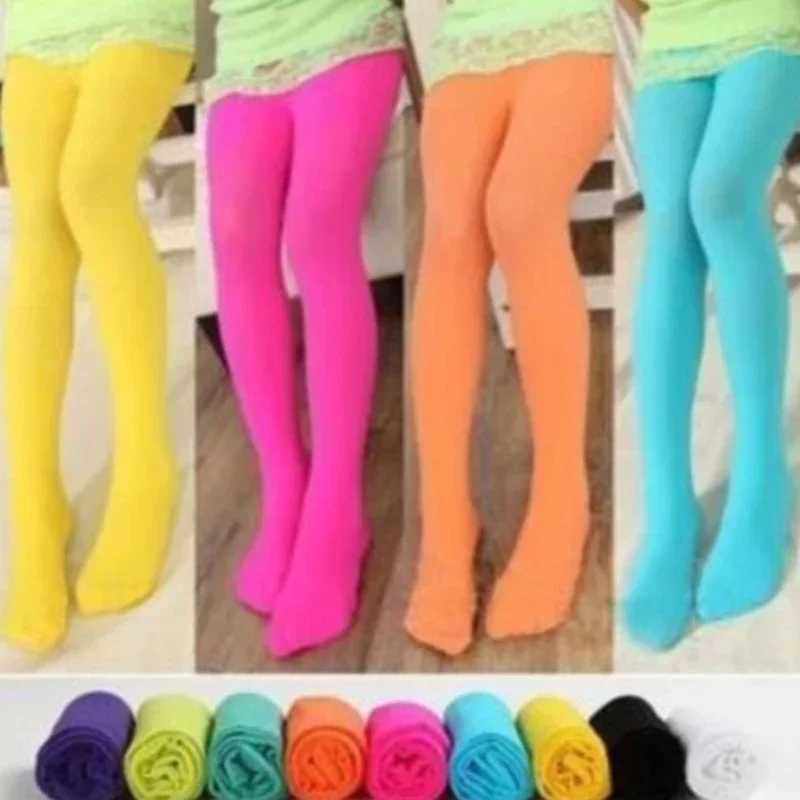 Casual Wear Leggings Spring Autumn Solid Color Leggings Trousers Baby Girls Soft Elastic Skinny Pants Y240906