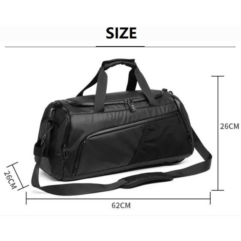 Mens fitness bag large capacity training fitness exercise sports bag backpack dry and wet yoga bag business travel bag with shoes W240906