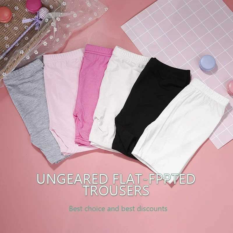 Summer Girls Safety Shorts Underpants Kids Leggings Cotton Solid Underwear Girls Beach Shorts Suitable For Children Ages 2-13 Y240906