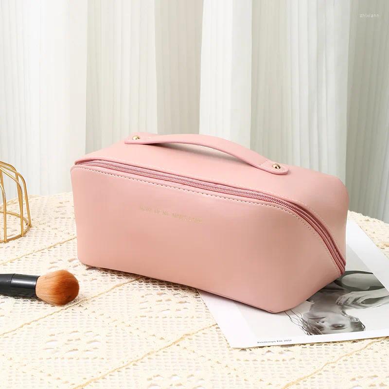 2025 NEW Cosmetic Bags Women PU Clear Makeup Bag Ladies Travel Transparent Toiletry Storage zhanyishengli