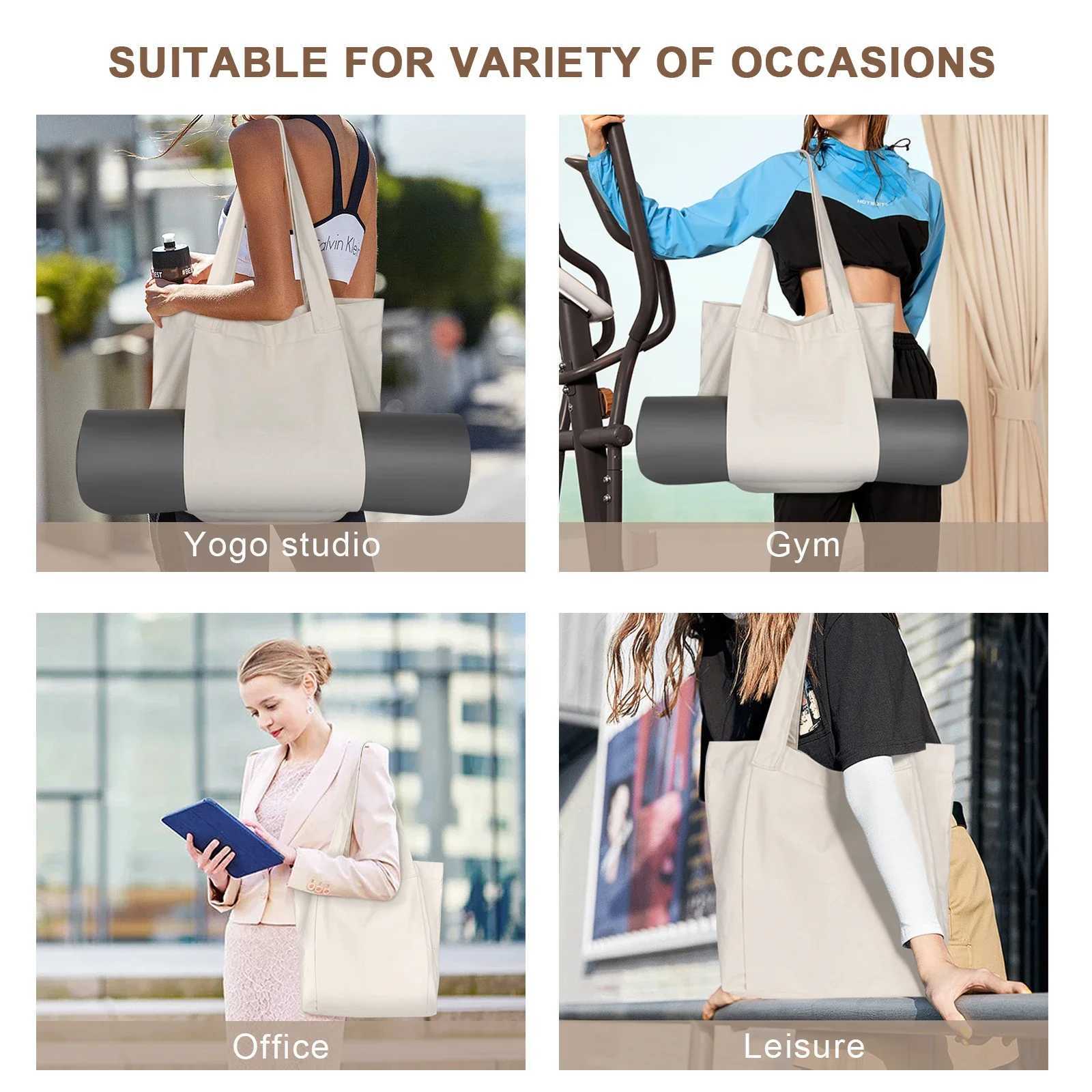 Yoga mat bag multifunctional Pilates mat bag large capacity shoulder bag outdoor travel fitness handbag W240906
