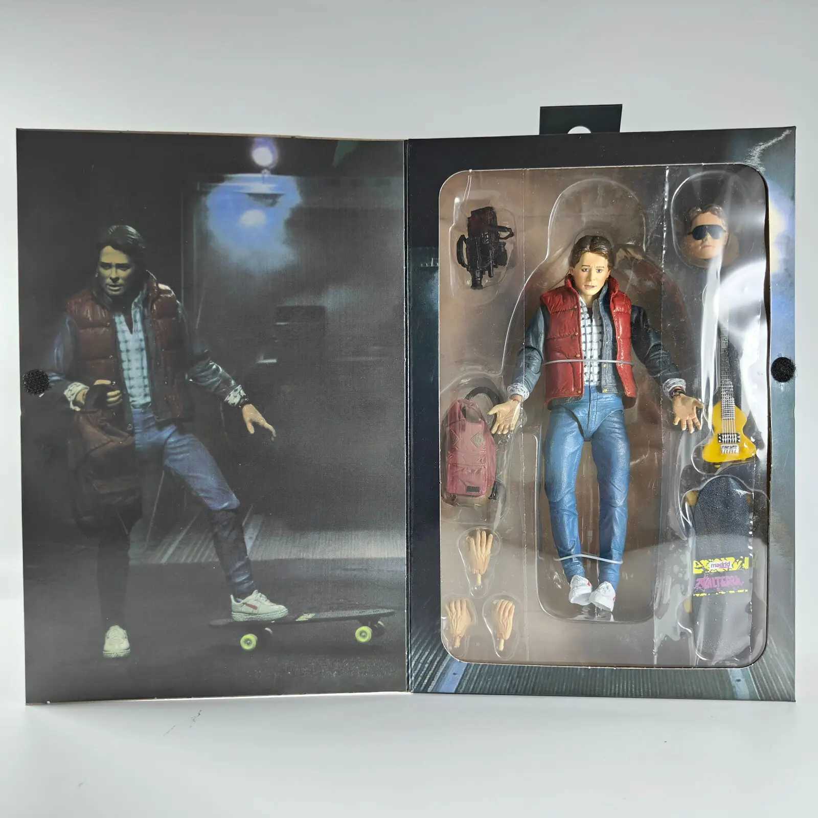 Neca Guitar Marty Figure Back to the Future Part II 1985 Guitar Marty McFly Audition Action Figure Model Toy for Birthday Gifts W240905