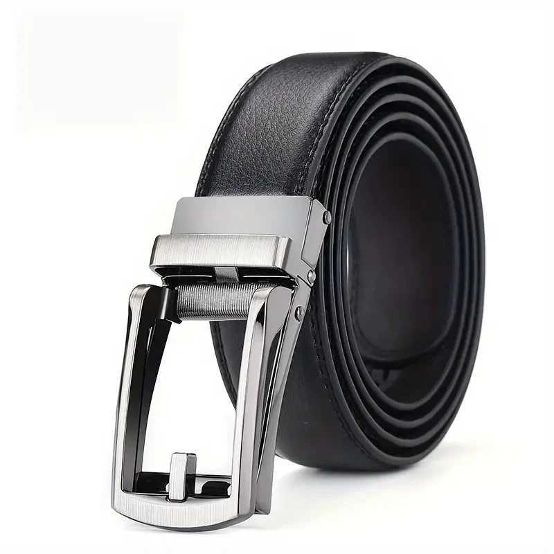 Mens belt metal alloy automatic buckle luxurious design mens waist belt W240905
