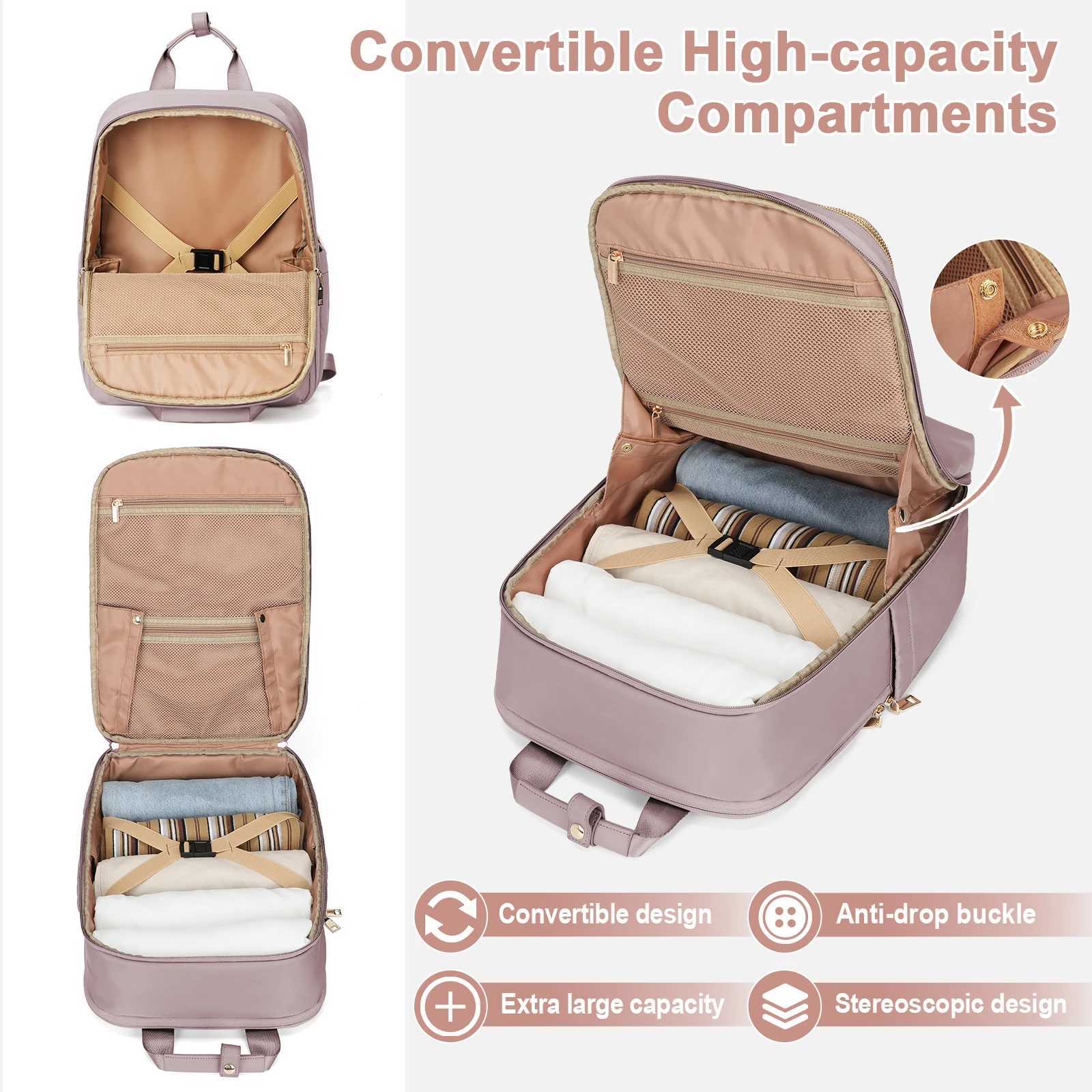 Travel Backpack for Woman Waterproof and Durable Laptop Bag Outdoor Personal Item Girl s Campus 240906