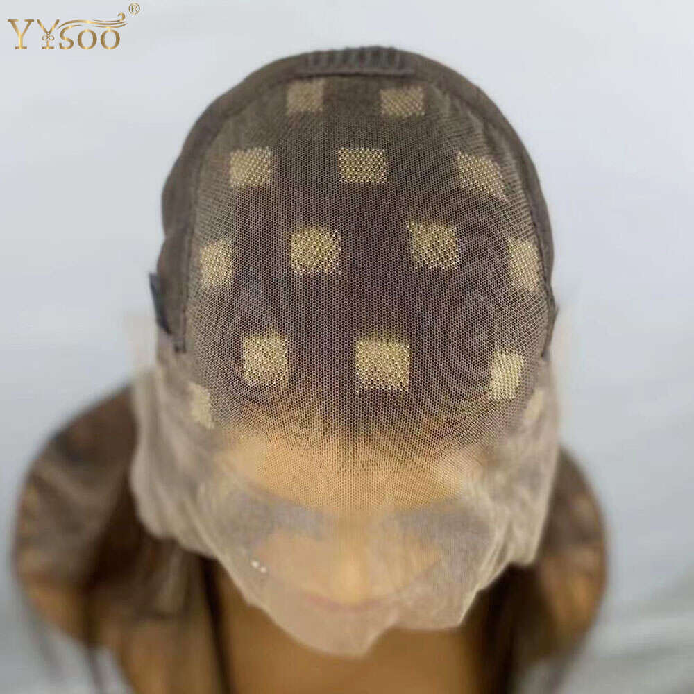 Yysoo Long Silky Straight Hair 13X6 Futura Synthetic Lace Front Wigs For Black Women 103/4/30 Deep Part Glueless Highlights Wig