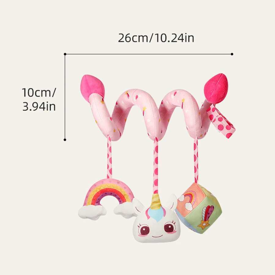 Baby Comfort Bed Surrounding Toy Bed Bell with Bell Baby Sleep Car Hanging Plush Toy Gift W240815