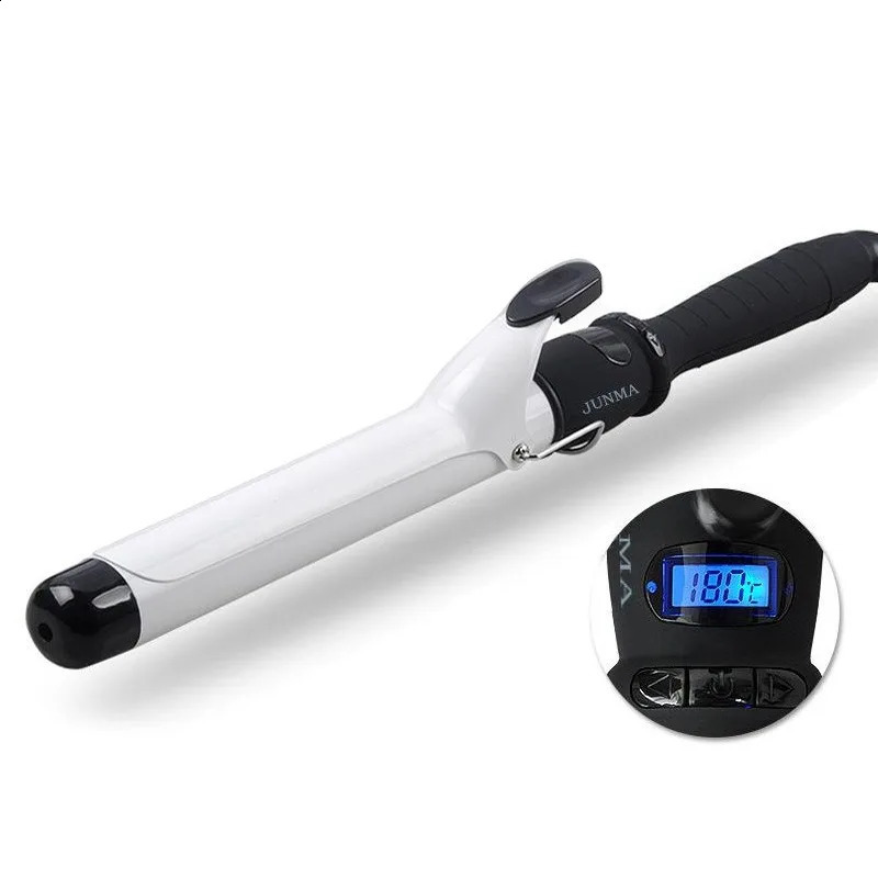 LCD Temperature Adjuster Hair Curler Professional Curling Iron Rod Beauty Styling Tool 240905