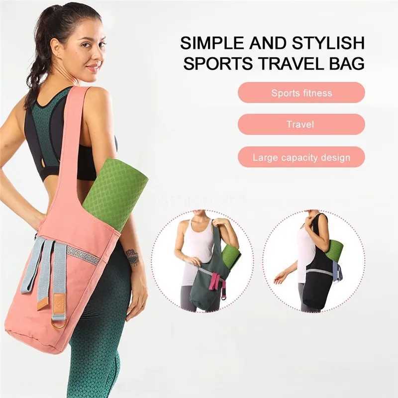 Portable yoga mat bag fashionable sports yoga mat handbag storage bag backpack suspender fitness equipment W240906