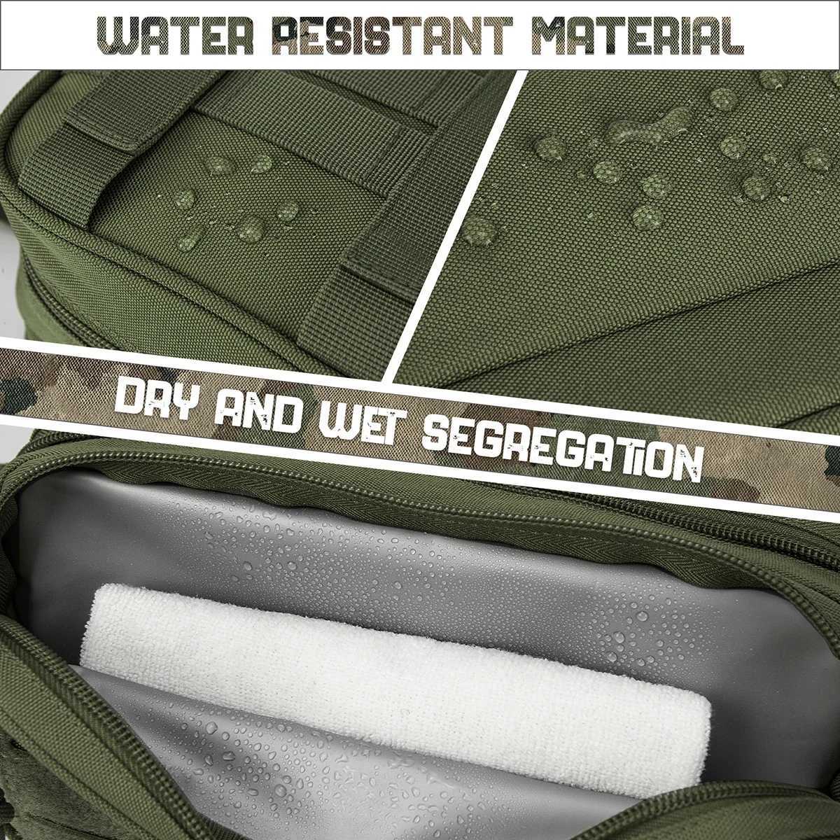 Mens sanitary bag travel shower bag waist backpack tool Molle bag small Dopp kit mens shaving kit W240905