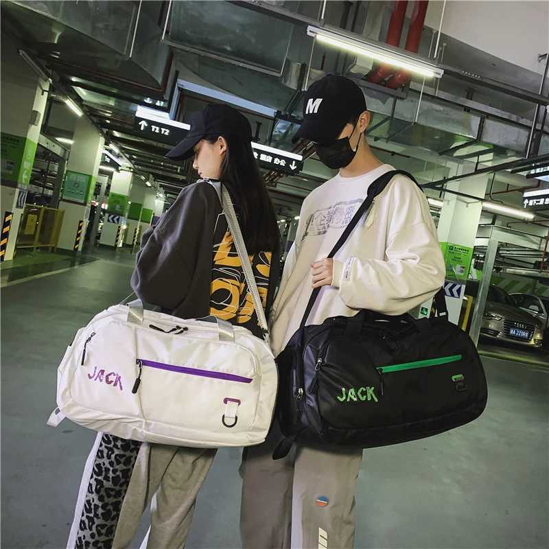 Gym fitness bag womens travel handbag luggage shoes pocket luggage bag weekend yoga bag mens shoulder cross exercise outdoor bag W240906