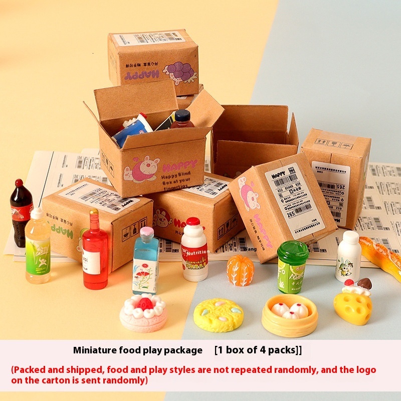 Simulated Mini Dim Sum & Drinks Blind Box Accessories for Childhood Houses - By OB11