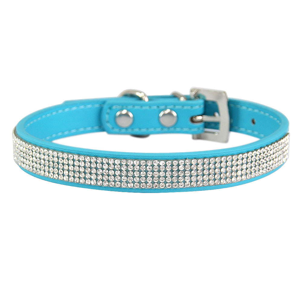 Halloween Pet supplies Pet Cat Collar Shiny Leather Diamond Multi-Size Collar Factory Direct Wholesale