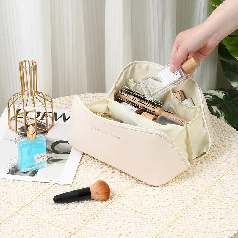 2025 NEW Cosmetic Bags Women PU Clear Makeup Bag Ladies Travel Transparent Toiletry Storage zhanyishengli