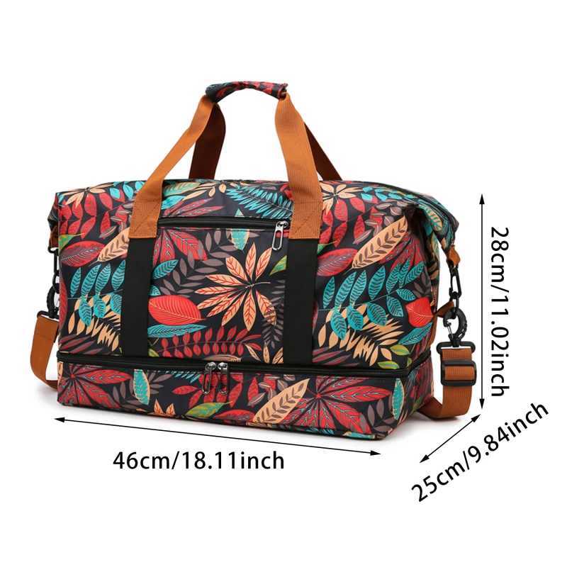 Travel fitness bag portable fitness shoulder cross body handbag mens outdoor handbag weekend yoga bag W240906